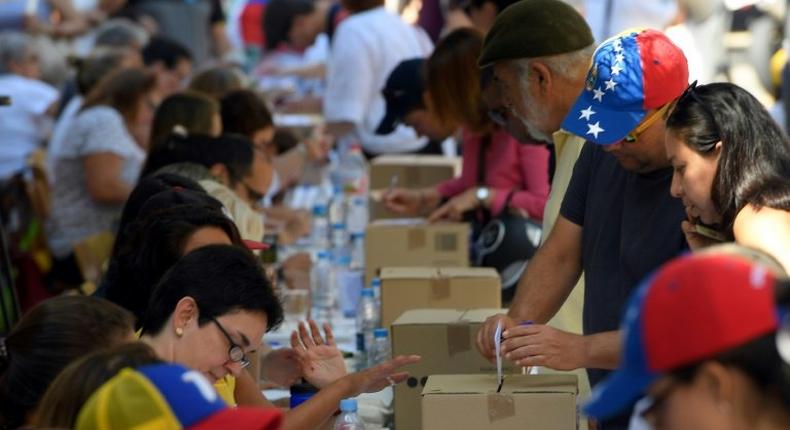 Venezuelans turned out to vote here in Barcelona, and in cities across Spain