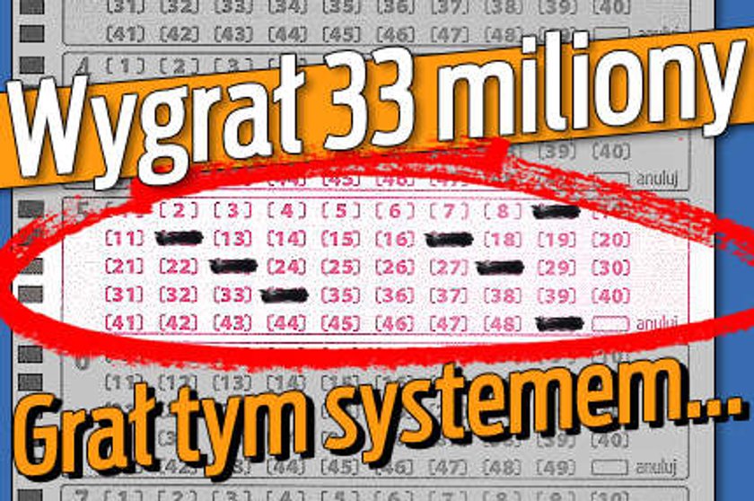 Wygrał 33 miliony. Grał tym systemem...