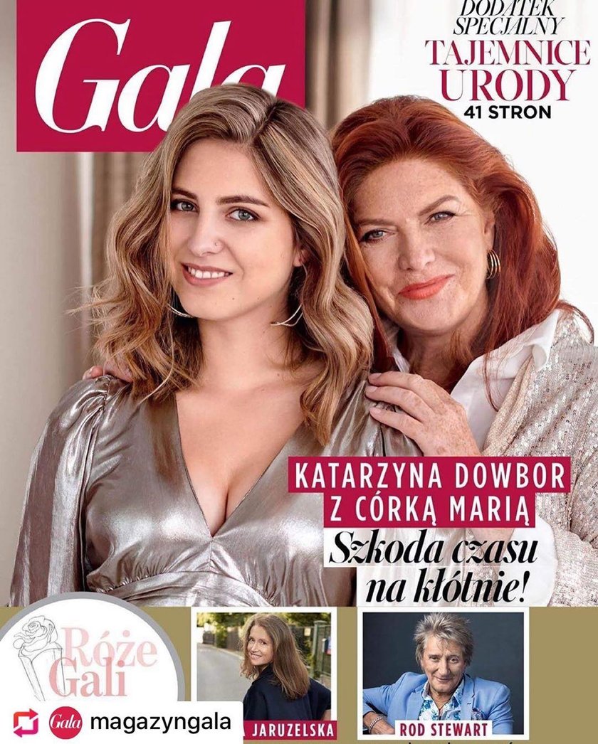 Katarzyna Dowbor z córką Marią na okładce „Gali”