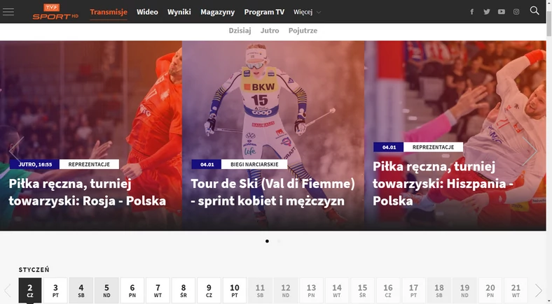 Sport TVP - transmisje