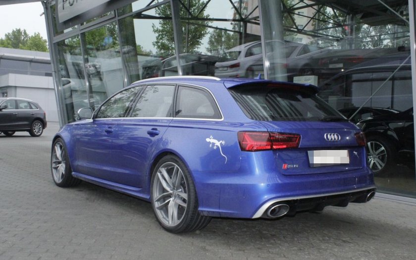 Wypadek audi RS6 w Poznaniu