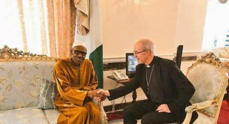 Buhari meets with Archbishop of Canterbury in London