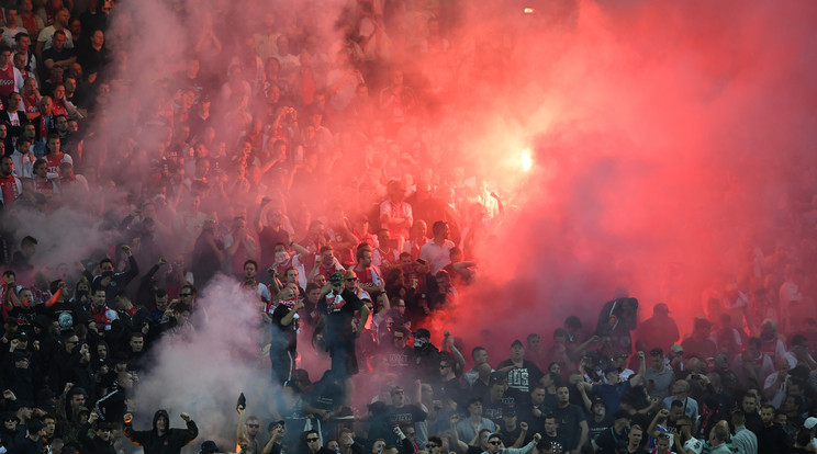 Az Ajax szurkolói az elveszített Európa Liga döntőn is kitettek magukért /Fotó: AFP