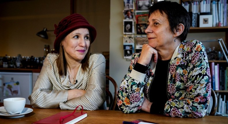 Fatima Ezzarhouni (L) and Sophie Pirson (R) 'connected immediately' as they shared their anguish