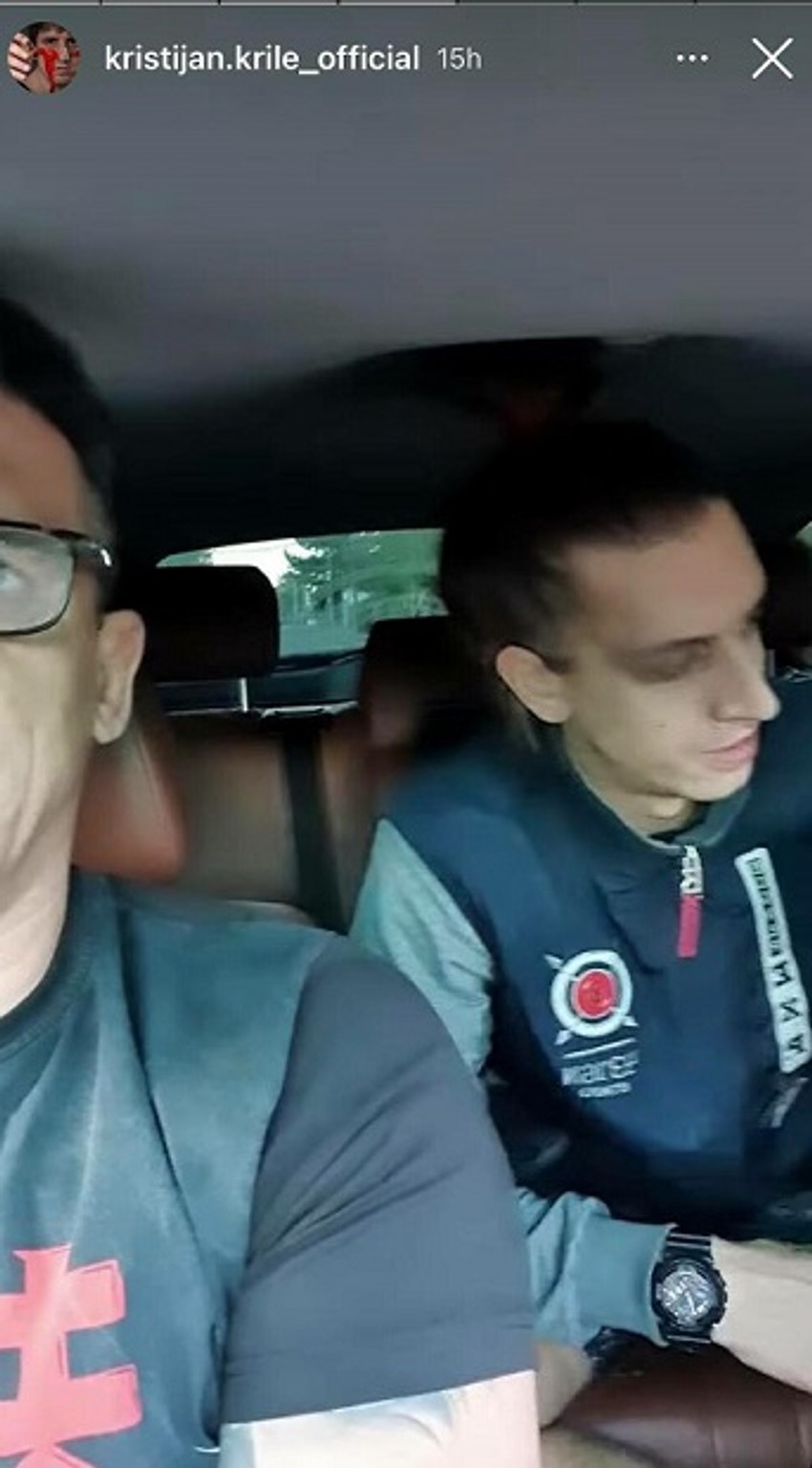 Kristijan Golubović sa sinom Lazarom