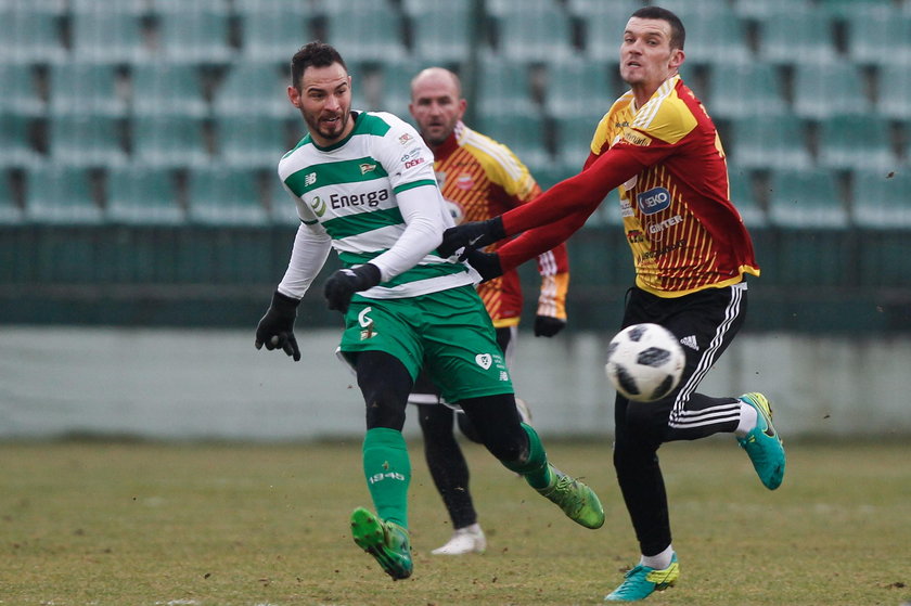 Pilka nozna. Ekstraklasa. Lechia Gdansk. Trening 25.01.2018