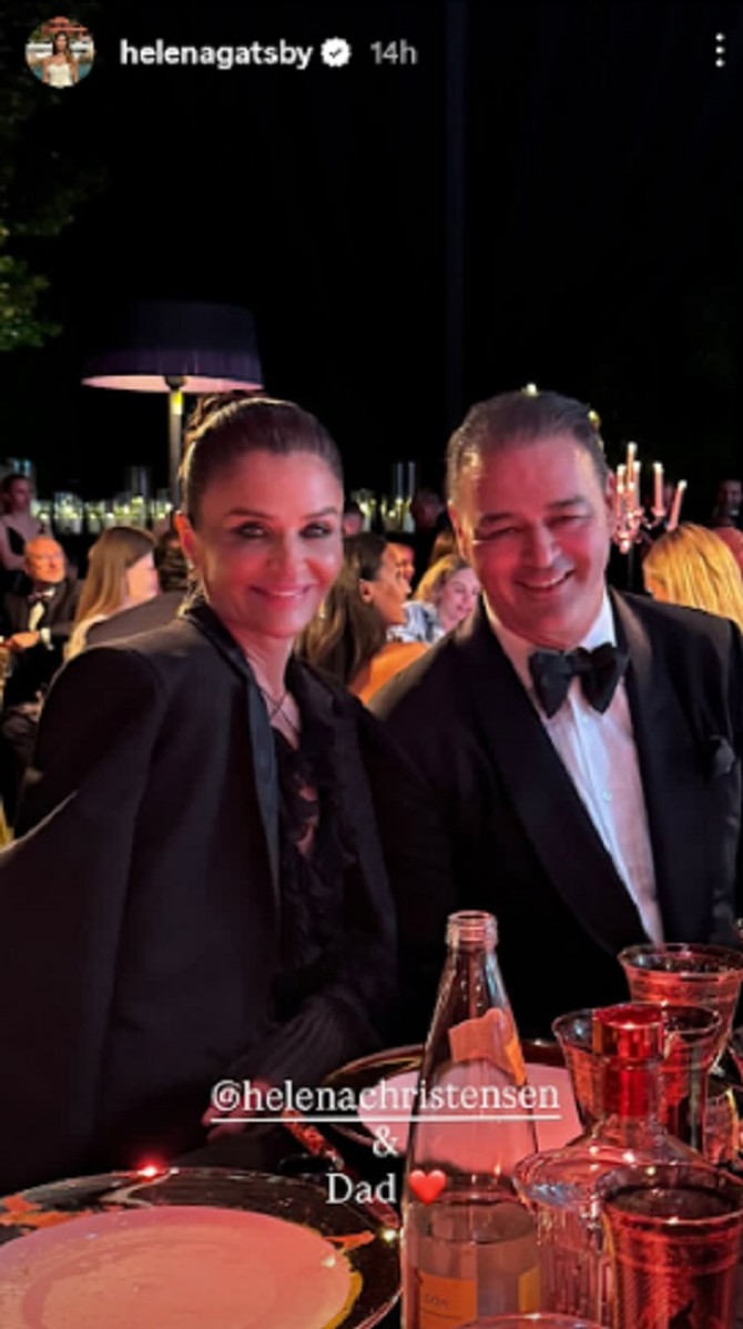 Helena Kristensen i Milutin Getsbi