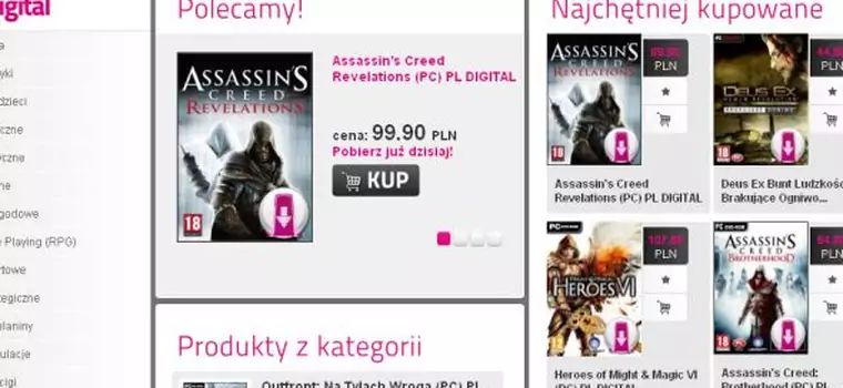 Sklep Muve Digital wystartował. Assassin’s Creed: Revelations za 99 zł