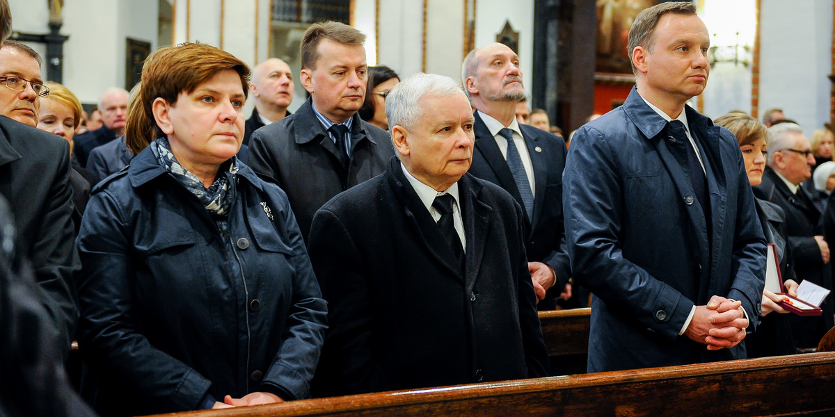 Pogrzeb posła Górskiego. Mocna przemowa prezesa i gest prezydenta