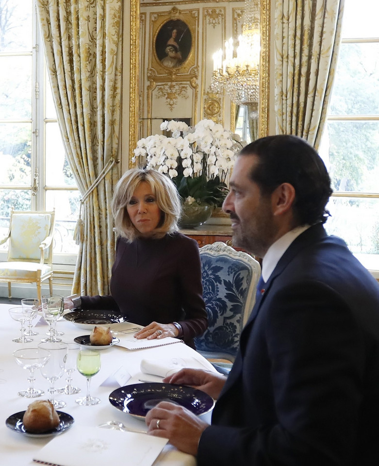 Brigitte Macron i premier Libanu