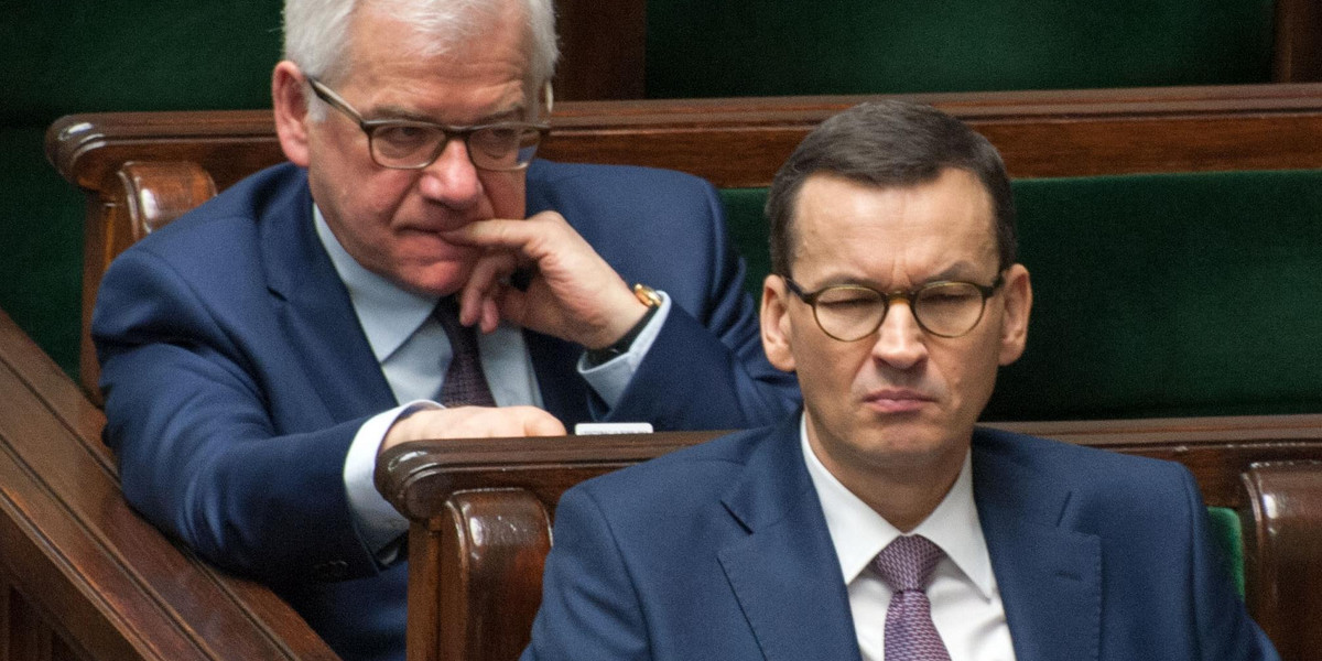 Jacek Czaputowicz i Mateusz Morawiecki