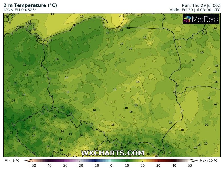 Noc miejscami rześka