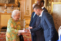 Beckham na spotkaniu z królową Elżbietą II
