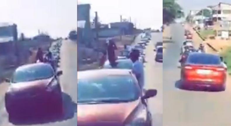 “If you can’t drink blood, you can’t be like us – Offinso guys brag in a convoy of luxury cars (video)