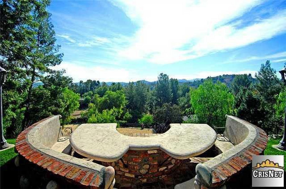 The view of the surrounding California hills is almost as amazing as that pool.