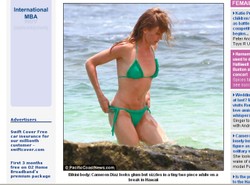 Zobacz Cameron Diaz w skąpym bikini