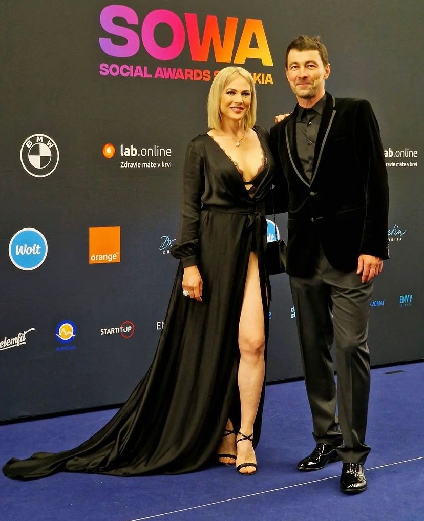 Adriana Poláková s moderátorom Darom Richterom. 