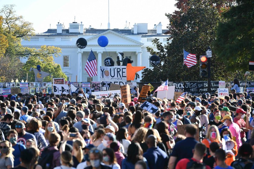 Wybory prezydenckie w USA. Ludzie wyszli na ulicę