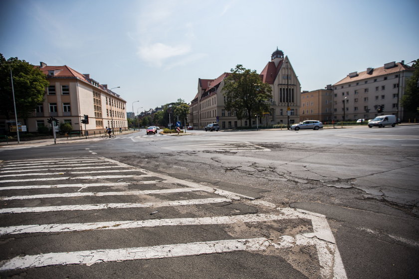 Tu remontują skrzyżowanie