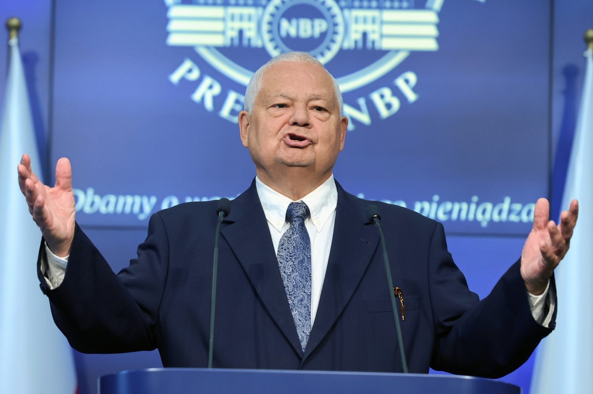 Konferencja prasowa Adam Glapińskiego w Warszawie