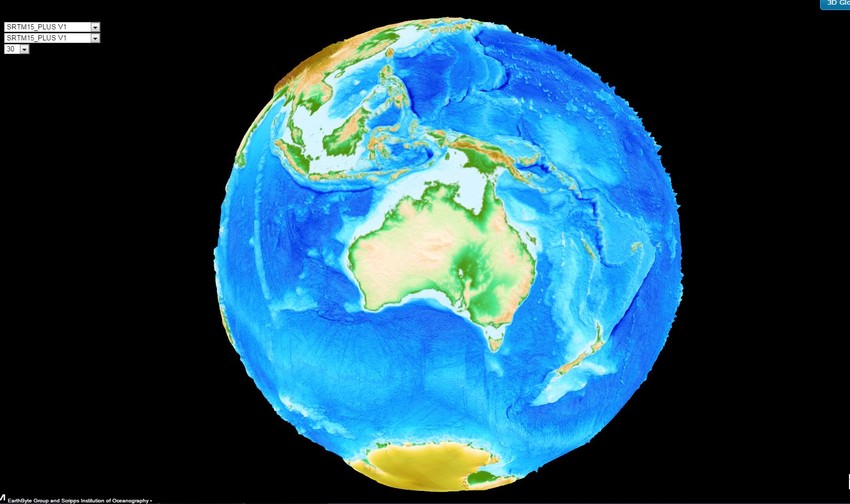 Topografija današnje Zemlje