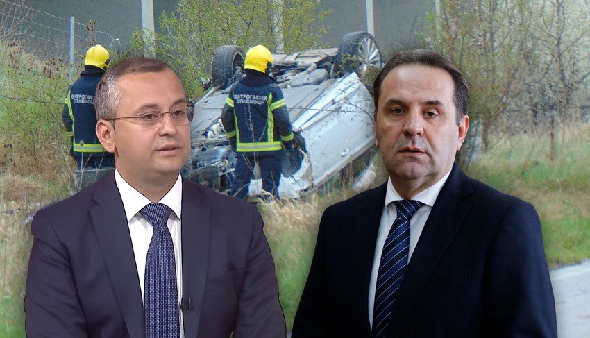 Rasim Ljajić i Branko Gogić, nesreća