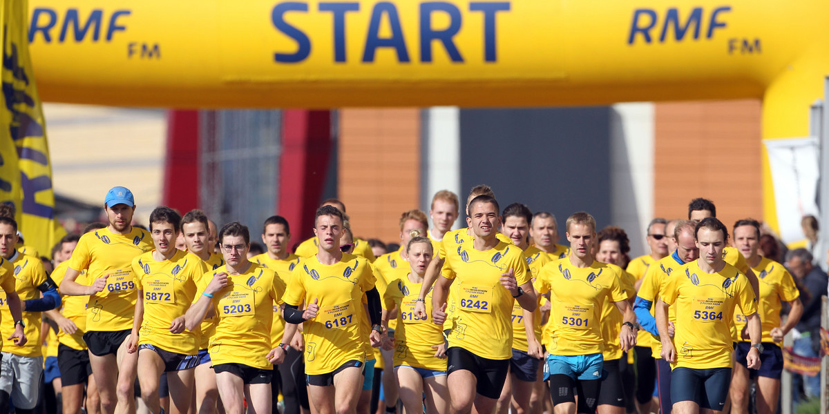 Katowice. Start Mini Slesia Marathonu 