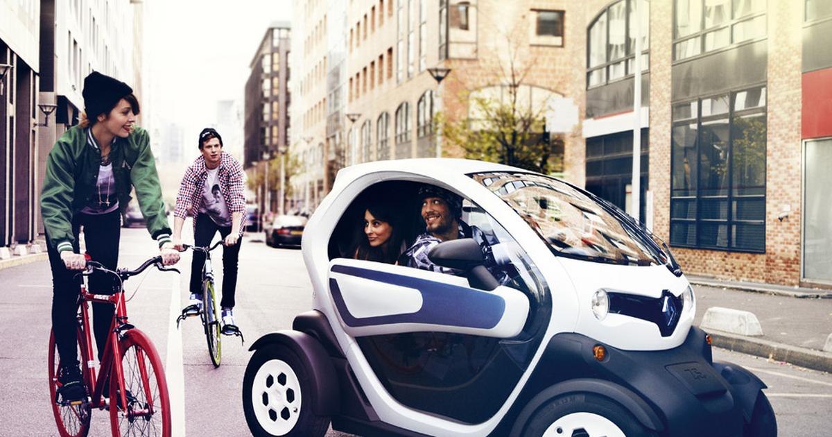 Renault Twizy na prąd, na wesoło