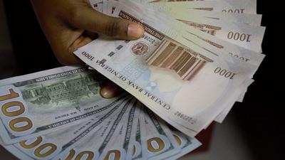 Naira and dollar [Ripples Nigeria]