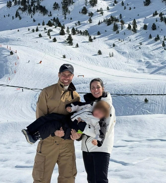 Rafael Nadal i Ćiska sa sinom