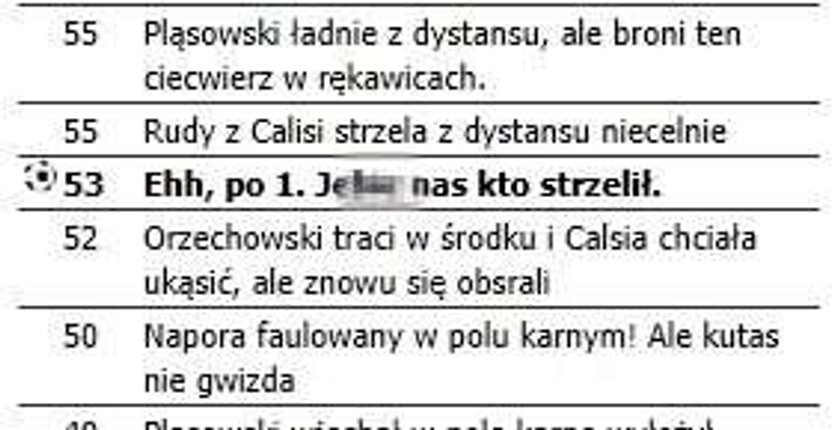 "O kur... czarny murzyn na boisku" Skandaliczna relacja z meczu!