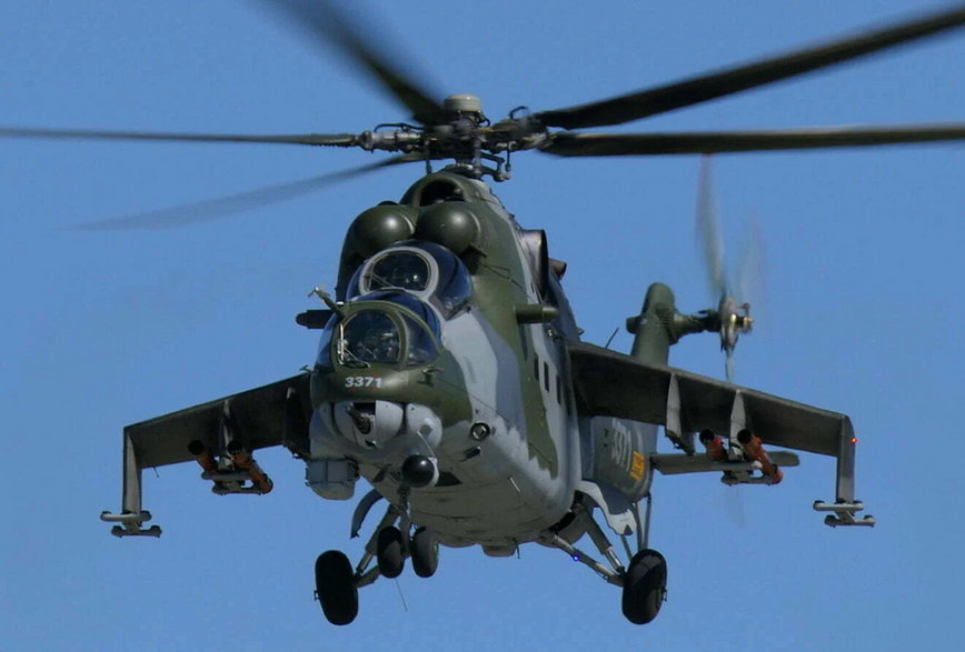 Czechy oddały Ukrainie w sumie osiem śmigłowców  Mi-35