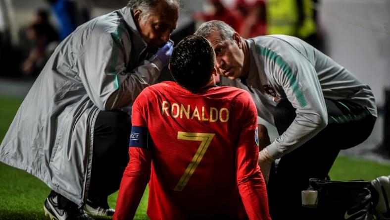 "I'm not worried" said Cristiano Ronaldo after picking up a thigh injury in Portugal's Euro 2020 qualifier draw with Serbia