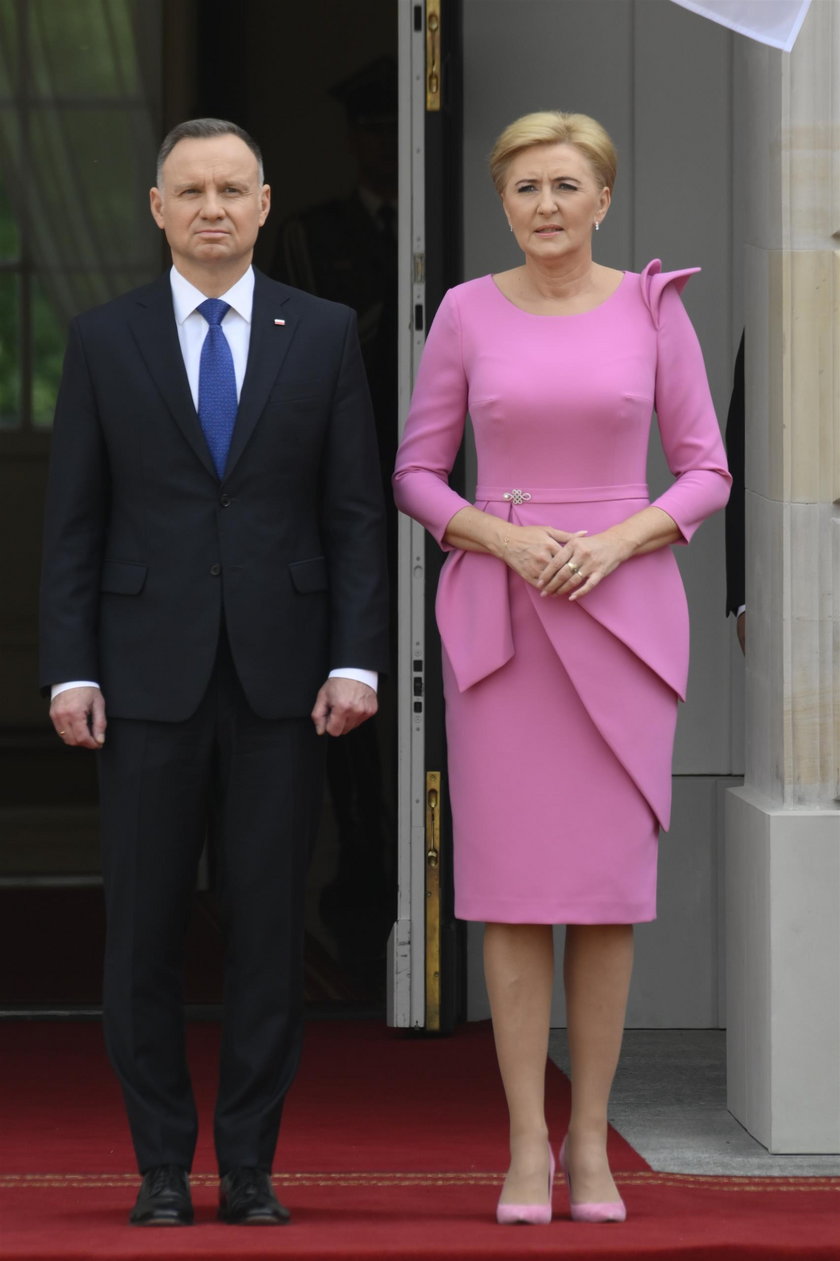 Prezydent RP Andrzej Duda i pierwsza dama Agata Kornhauser-Duda.