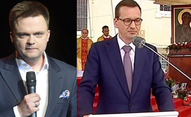 Szymon Hołownia, premier Mateusz Morawiecki