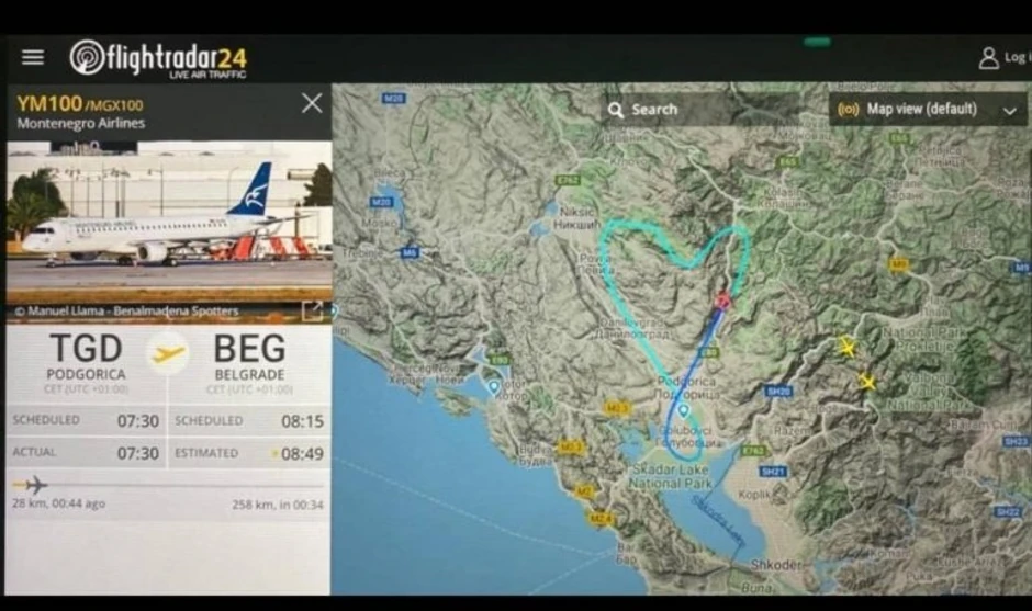 Putanja koju je napravio Pavliević