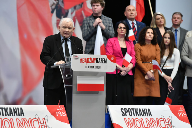 Jarosław Kaczyński na spotkaniu ze zwolennikami