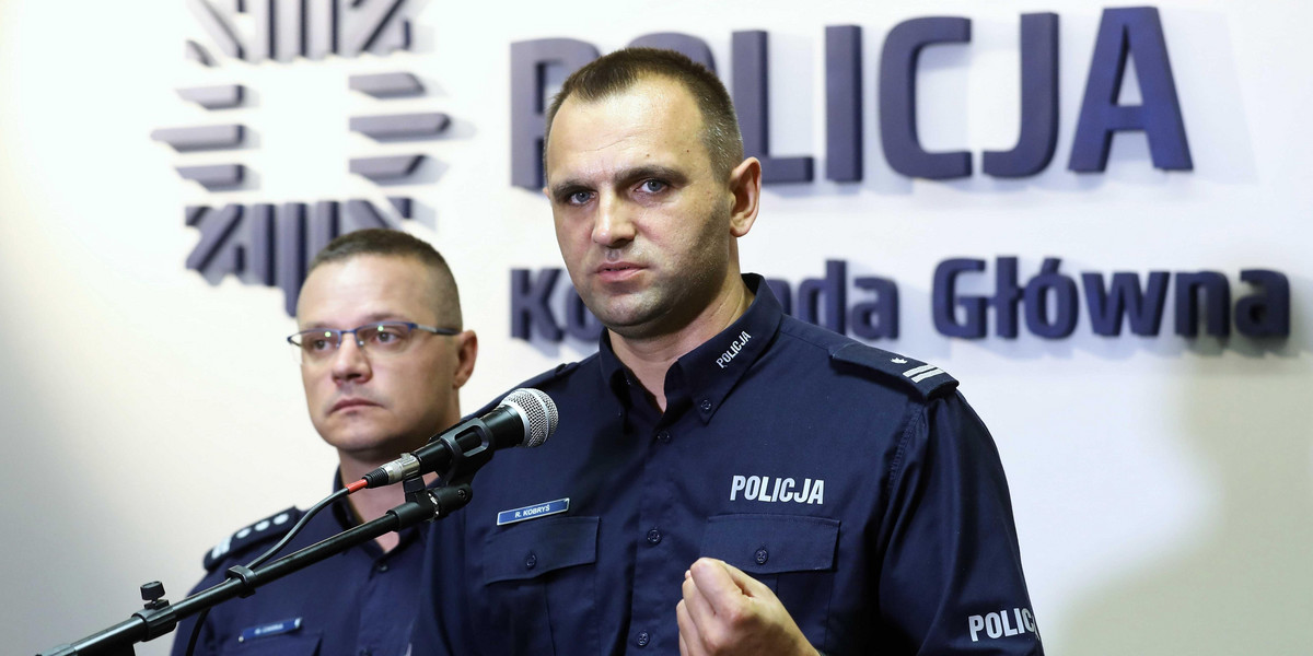 Radosław Kobryś z Komendy Głównej Policji