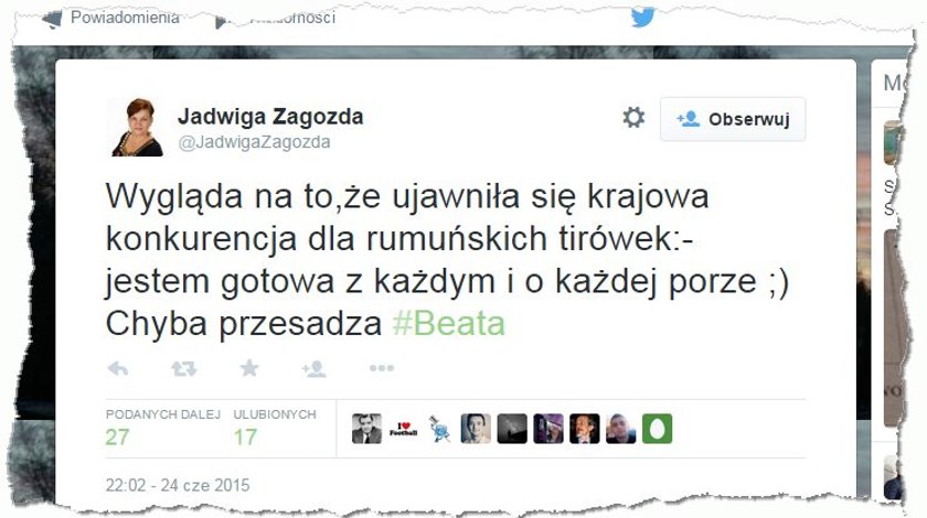 Działaczka PO porównuje Szydło do tirówki!