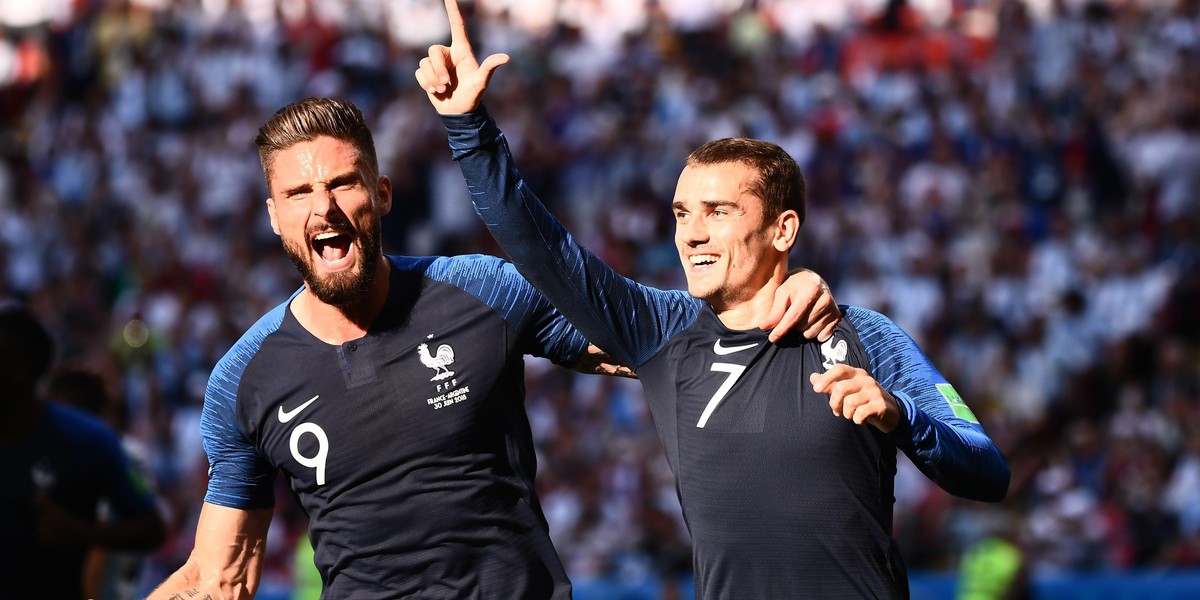 Antoine Griezmann i Olivier Giroud