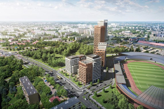 100-metrowy apartamentowiec w Rzeszowie. Powstanie przy stadionie klubu Resovia