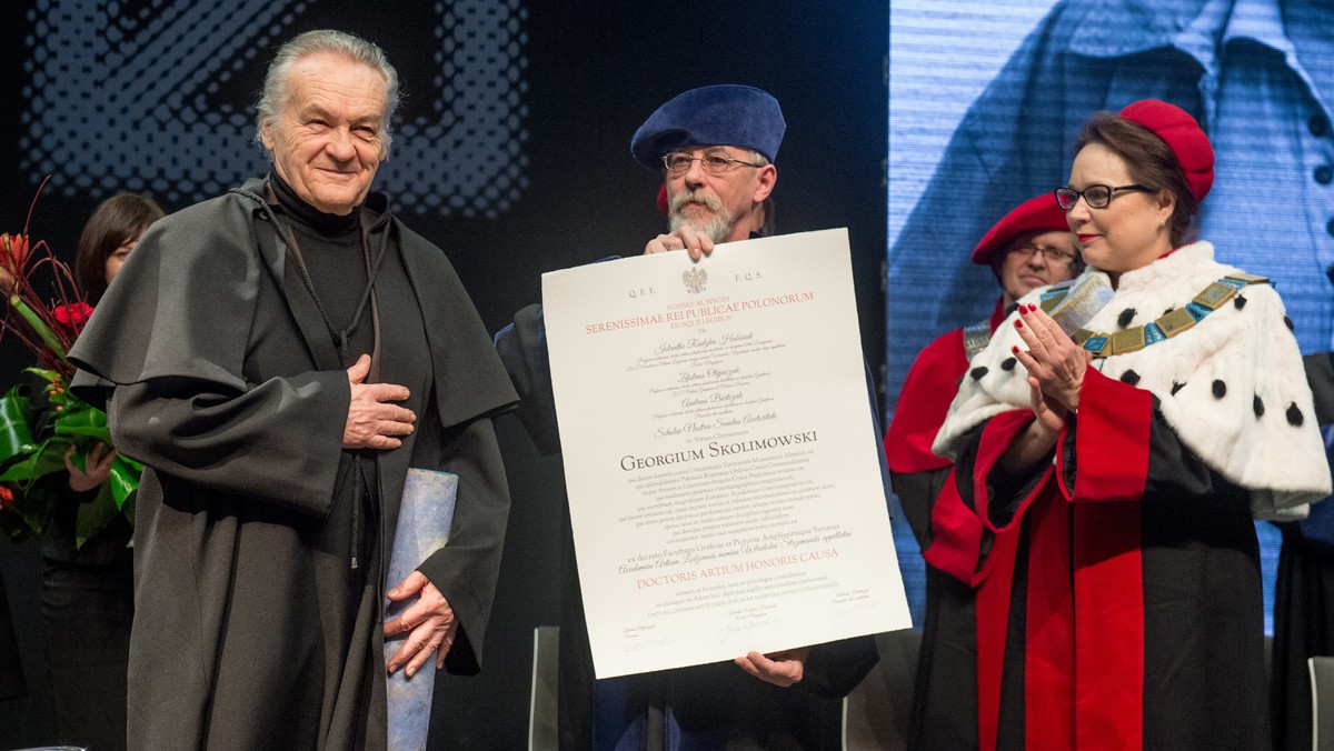 Jerzy Skolimowski — reżyser, scenarzysta, a także artysta malarz — otrzymał tytuł doktora honoris causa Akademii Sztuk Pięknych w Łodzi. Uroczystość zainaugurowała obchody 70-lecia istnienia łódzkiej uczelni.