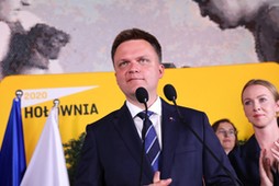 Szymon Hołownia po ogłoszeniu wyniku pierwszej tury wyborów prezydenckich