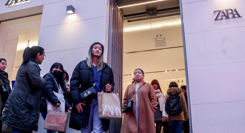 A Zara store in Madrid.Ricardo Rubio/Europa Press via Getty Images