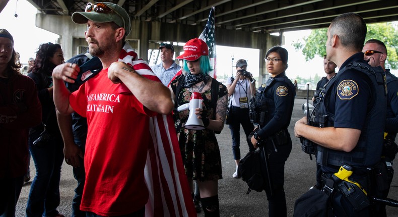 Portland Protests: Far-Right Groups and Antifa Face Off