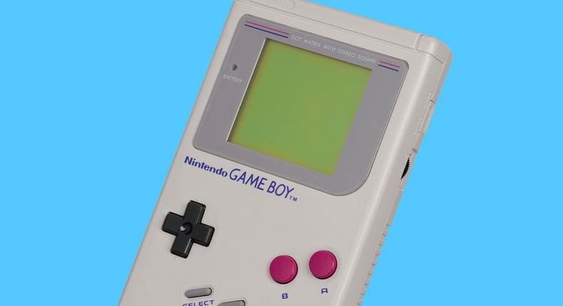 Here's an original Nintendo Game Boy for comparison — a similar design, but not identical.