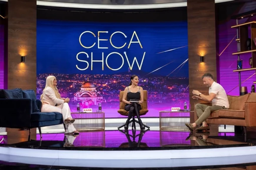 Dara Bubamara, Svetlana Ražnatović Ceca i Bojan Vasković (Foto: Screenshot TV Blic)