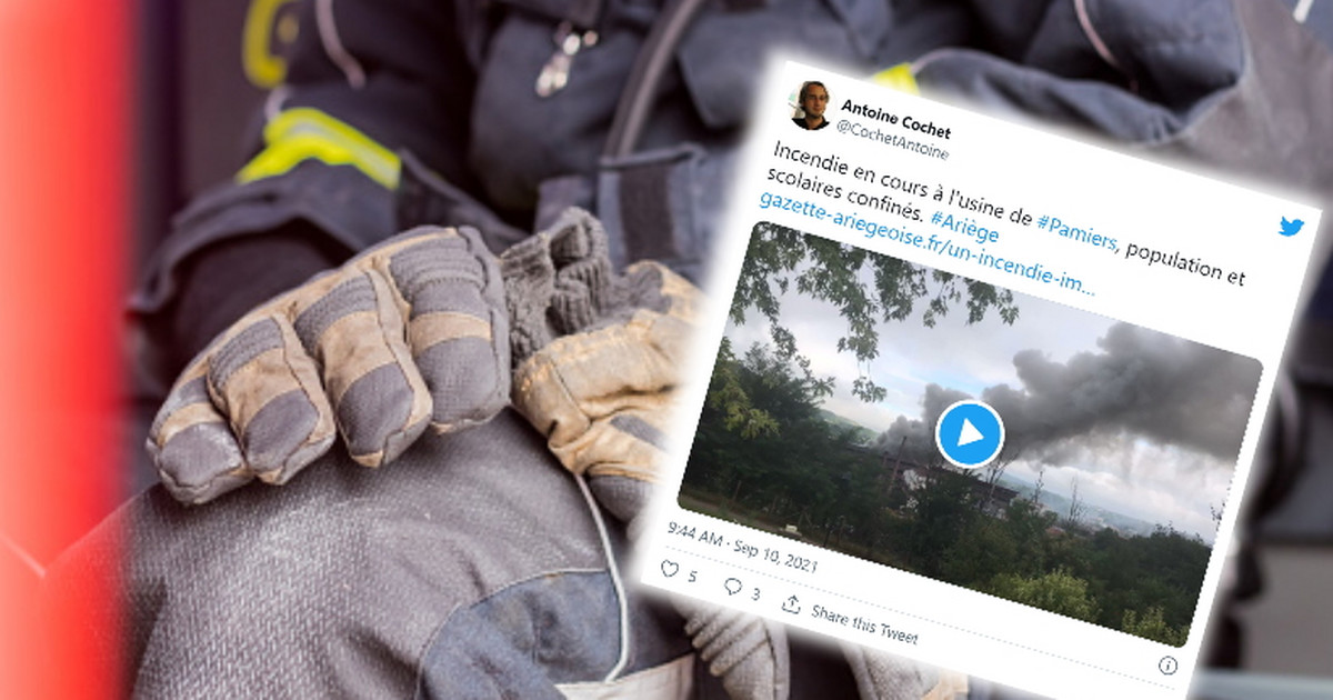 La France.  Incendie à l’usine Airbus.  Peur des fumées toxiques