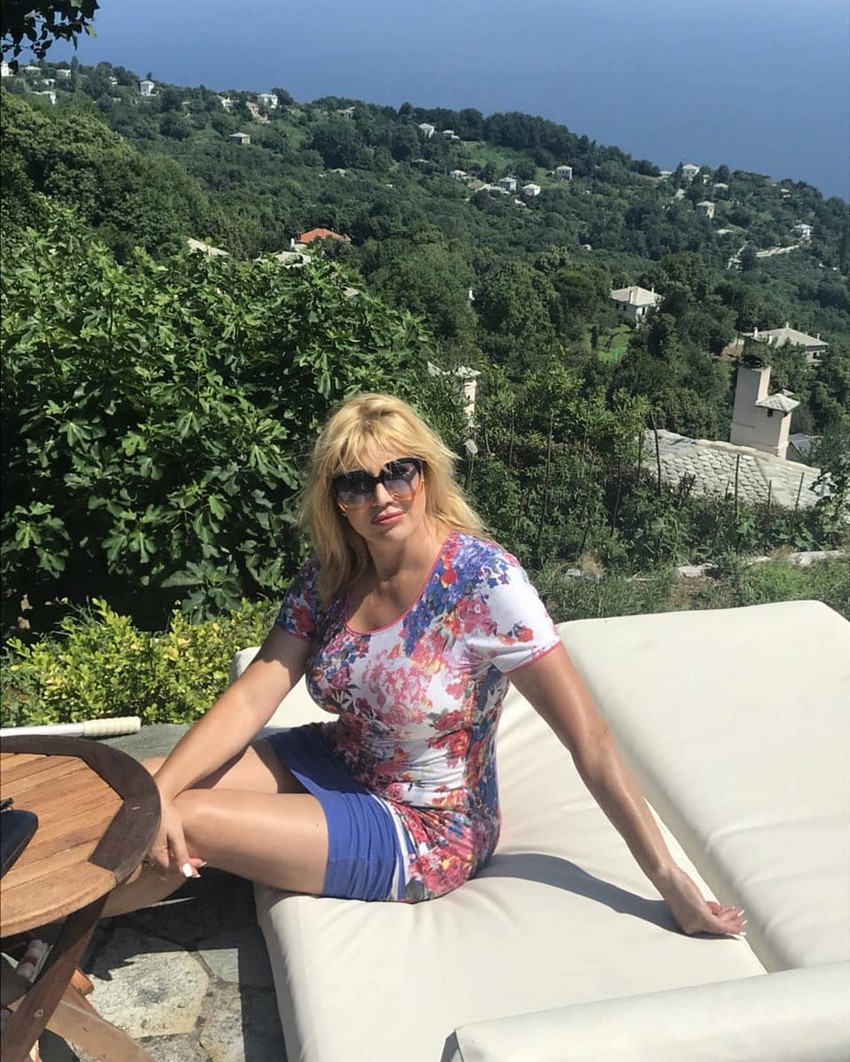 Suzana Mančić na medenom mesecu