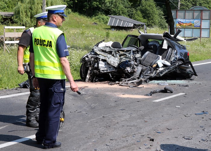 Wypadek na zakopiance w Białym Dunajcu